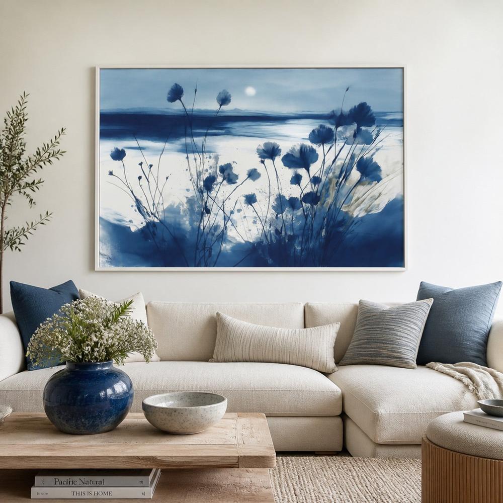 Coastal Wildflowers at Dusk-by-Chromatic Storm Studio-wall-art-print-canvas-poster-framed-Gioia