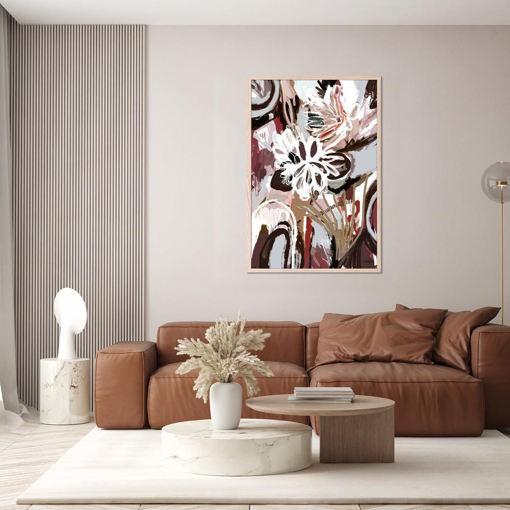 Coco Abstract, Burgundy tone-by-Inkheart Designs-wall-art-print-canvas-poster-framed-Gioia