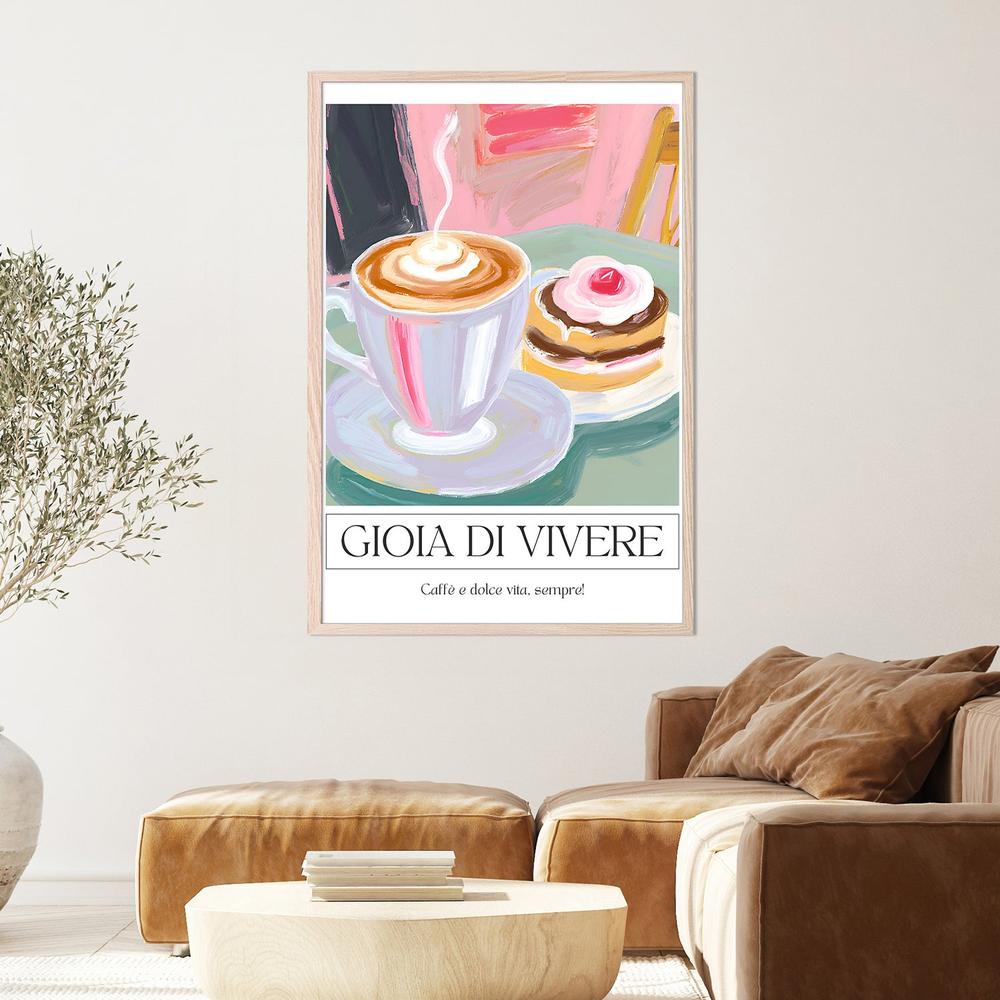 Coffee and Sweet Treat-by-Ohkimiko-wall-art-print-canvas-poster-framed-Gioia