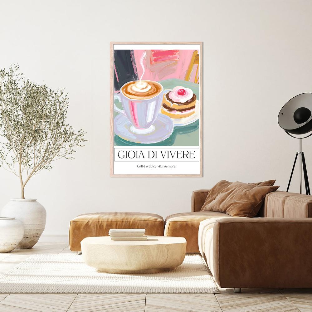 Coffee and Sweet Treat-by-Ohkimiko-wall-art-print-canvas-poster-framed-Gioia