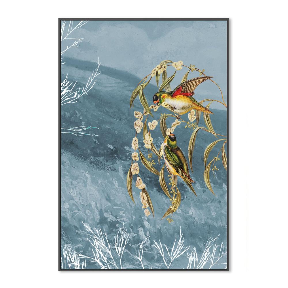 wall-art-print-canvas-poster-framed-Colorful Birds on Branches-3