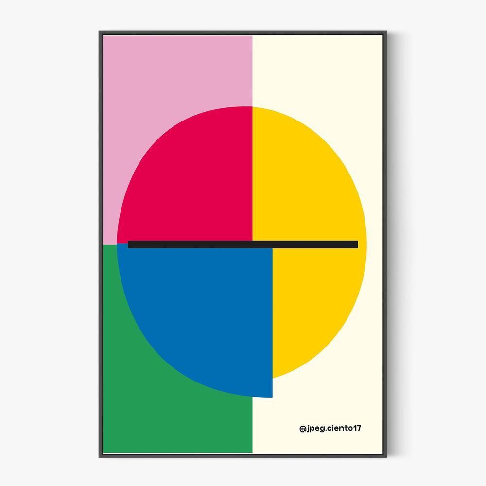 Colorful Geometric Circle-by-SERGIO ORTIZ-wall-art-print-canvas-poster-framed-Gioia