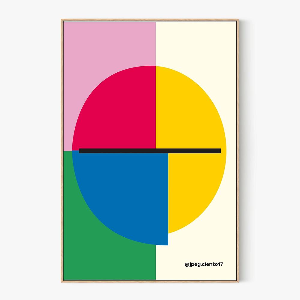 Colorful Geometric Circle-by-SERGIO ORTIZ-wall-art-print-canvas-poster-framed-Gioia