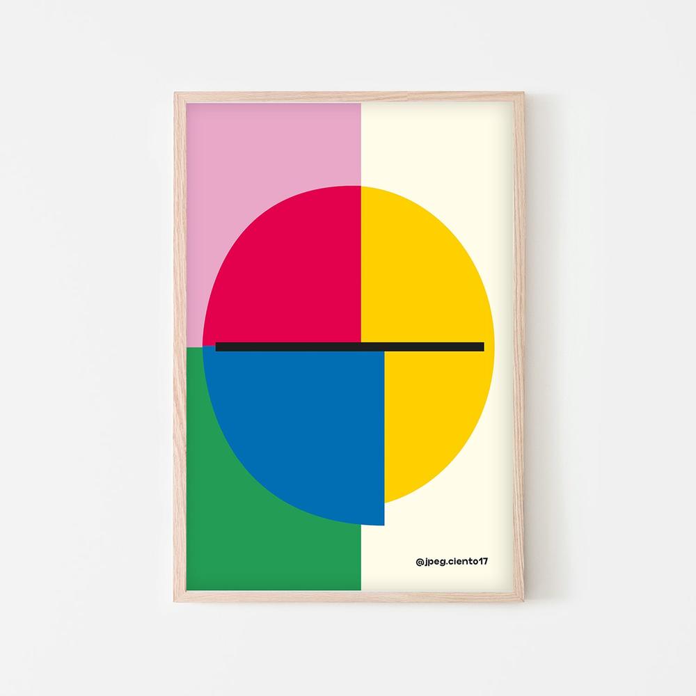 Colorful Geometric Circle-by-SERGIO ORTIZ-wall-art-print-canvas-poster-framed-Gioia