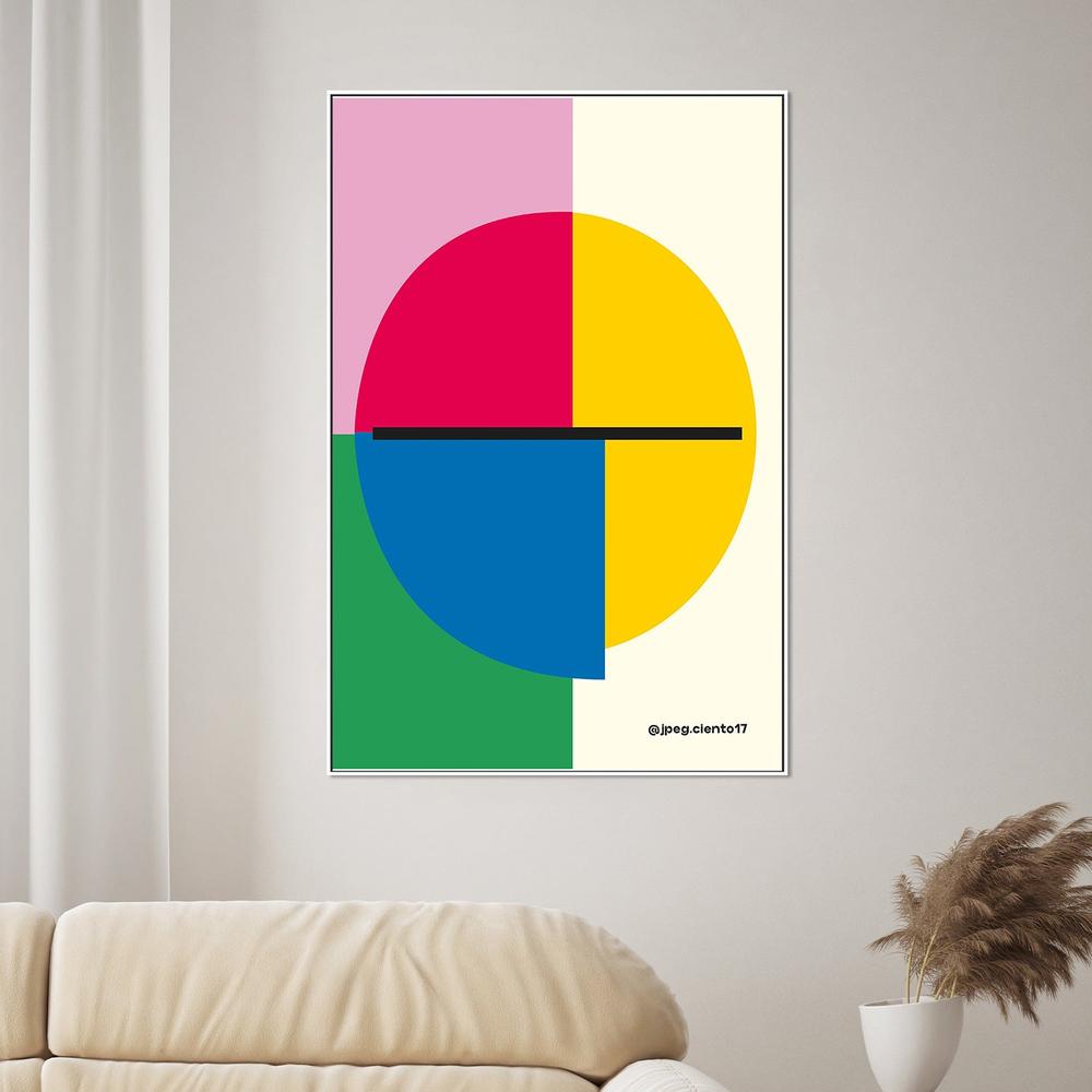 Colorful Geometric Circle-by-SERGIO ORTIZ-wall-art-print-canvas-poster-framed-Gioia