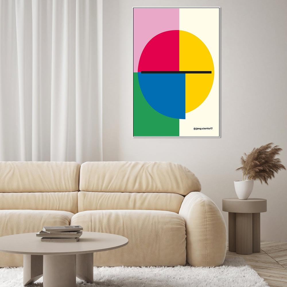 Colorful Geometric Circle-by-SERGIO ORTIZ-wall-art-print-canvas-poster-framed-Gioia
