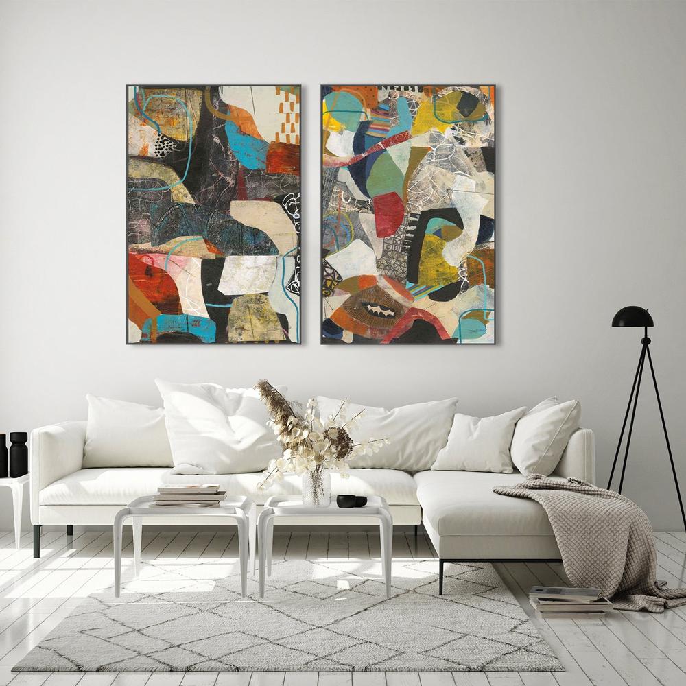 Commotion & Tilt, Set Of 2-by-Cheryl Warrick-wall-art-print-canvas-poster-framed-Gioia