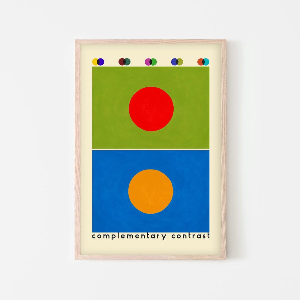 Complementary Color Study-by-Rosana Laiz Blursbyai-wall-art-print-canvas-poster-framed-Gioia