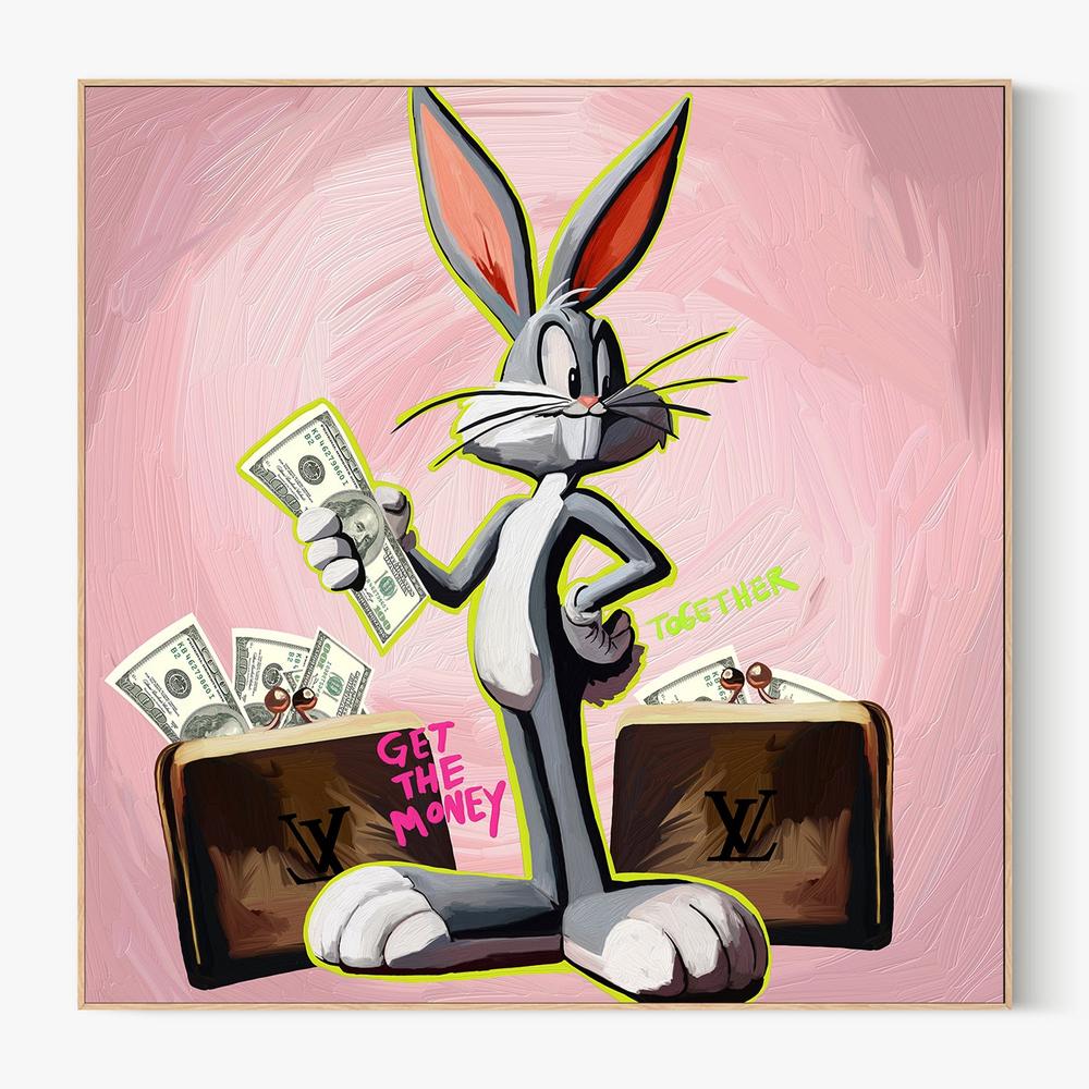 CONEJO DINERO-by-Giovanna Gil Alves-wall-art-print-canvas-poster-framed-Gioia