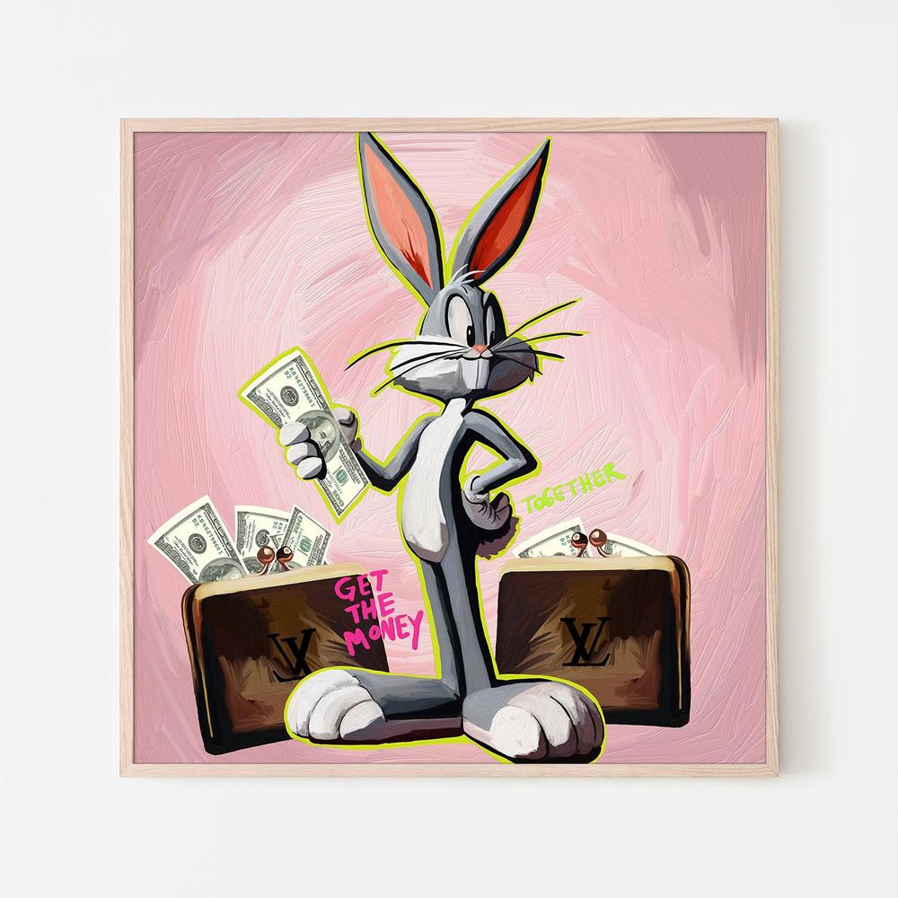 CONEJO DINERO-by-Giovanna Gil Alves-wall-art-print-canvas-poster-framed-Gioia