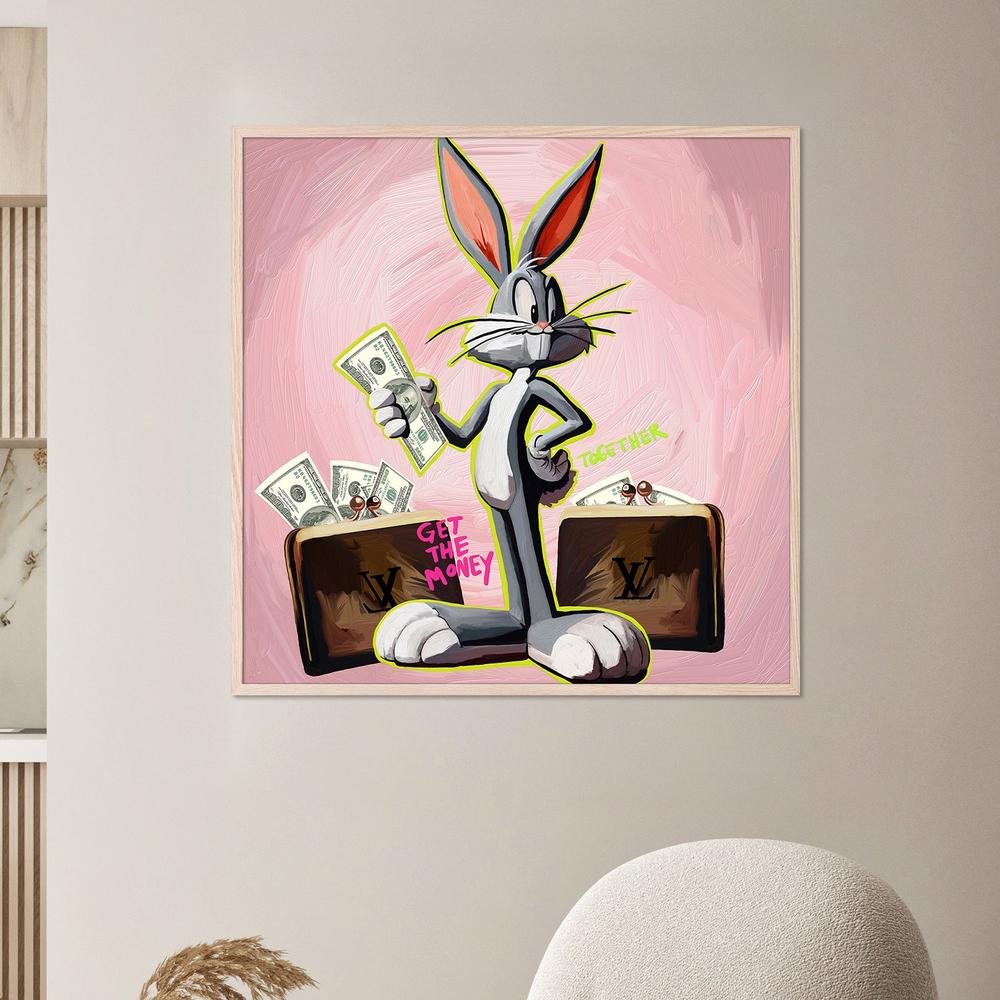 CONEJO DINERO-by-Giovanna Gil Alves-wall-art-print-canvas-poster-framed-Gioia