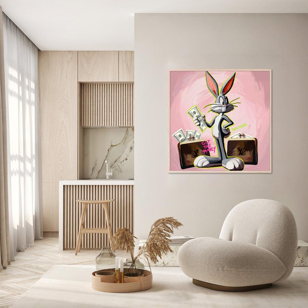 CONEJO DINERO-by-Giovanna Gil Alves-wall-art-print-canvas-poster-framed-Gioia