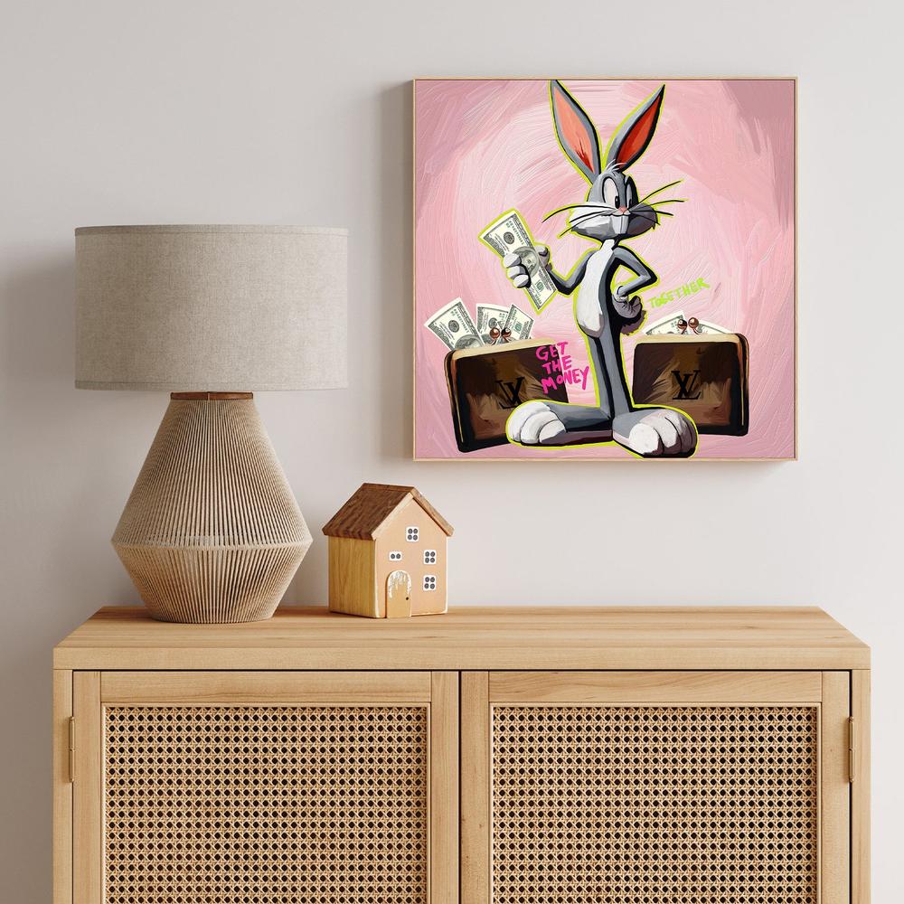 CONEJO DINERO-by-Giovanna Gil Alves-wall-art-print-canvas-poster-framed-Gioia