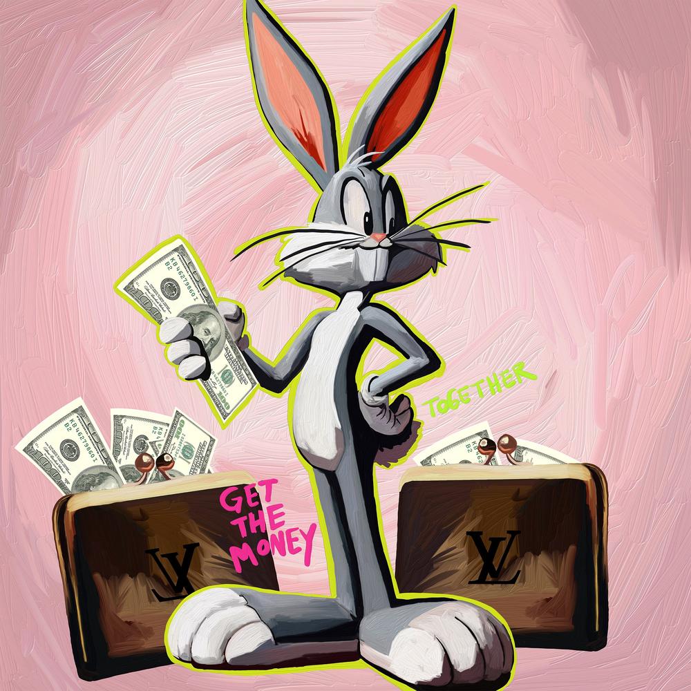 CONEJO DINERO-by-Giovanna Gil Alves-wall-art-print-canvas-poster-framed-Gioia