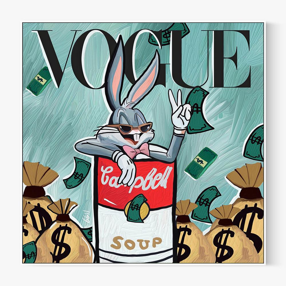 CONEJO VOGUE-by-Giovanna Gil Alves-wall-art-print-canvas-poster-framed-Gioia