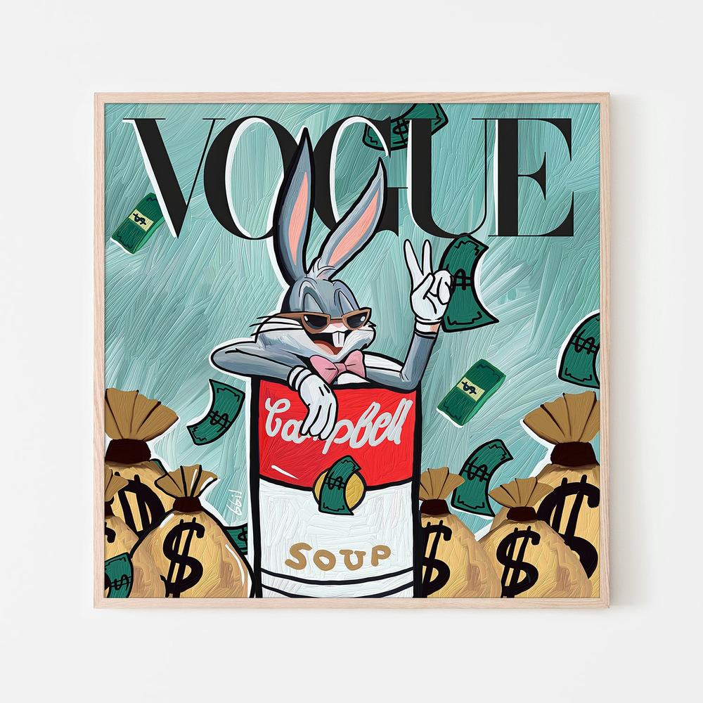 CONEJO VOGUE-by-Giovanna Gil Alves-wall-art-print-canvas-poster-framed-Gioia