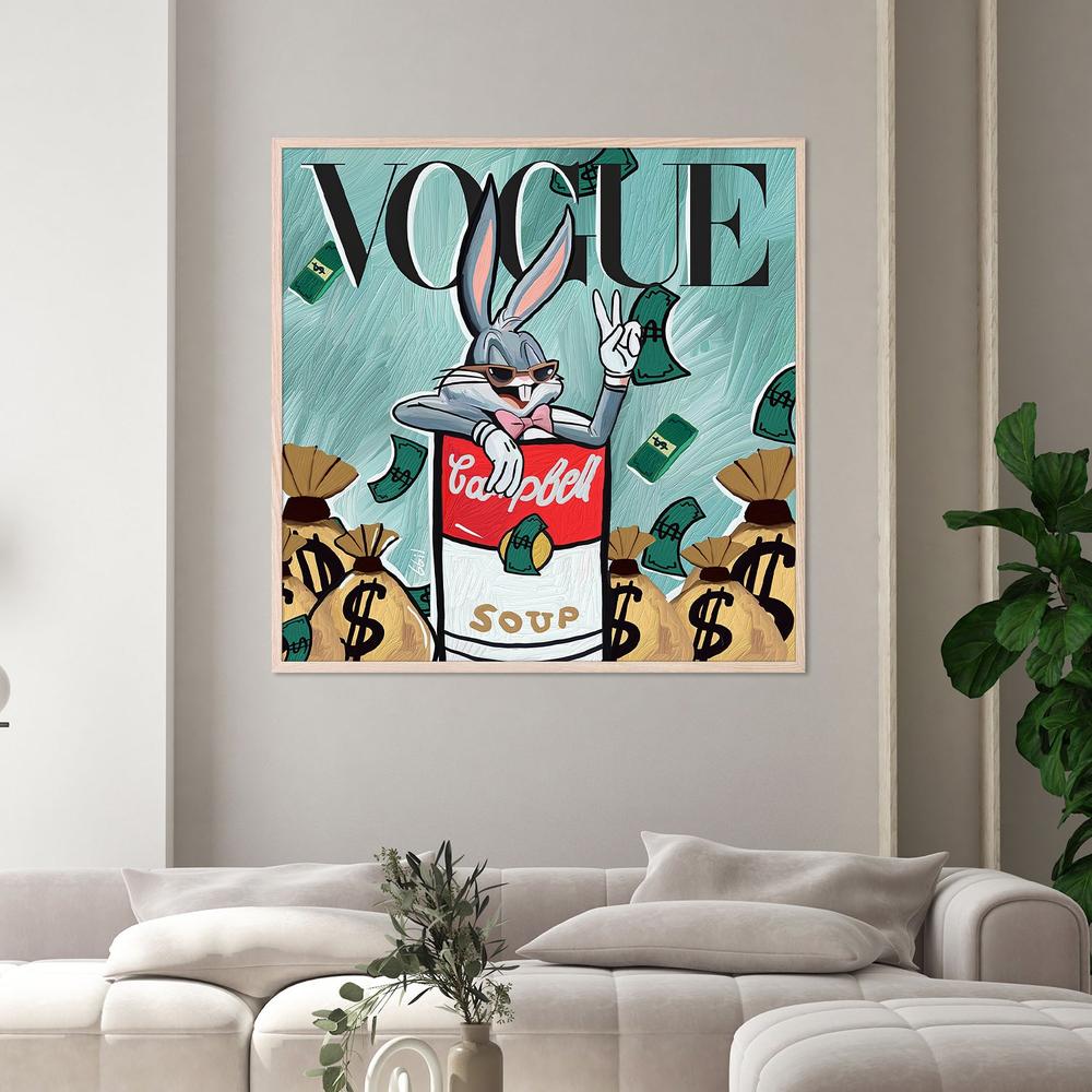 CONEJO VOGUE-by-Giovanna Gil Alves-wall-art-print-canvas-poster-framed-Gioia