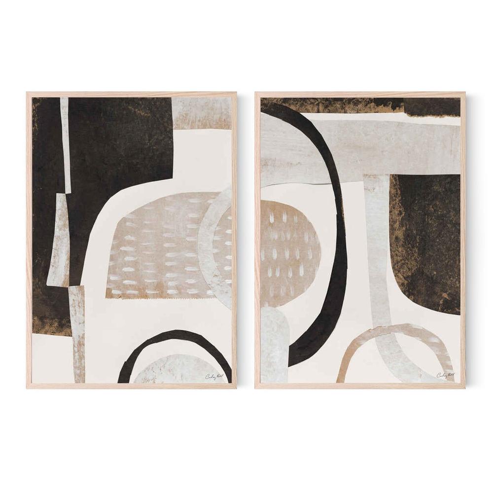 Connections, Style A & B, Set Of 2-by-Courtney Prahl-wall-art-print-canvas-poster-framed-Gioia