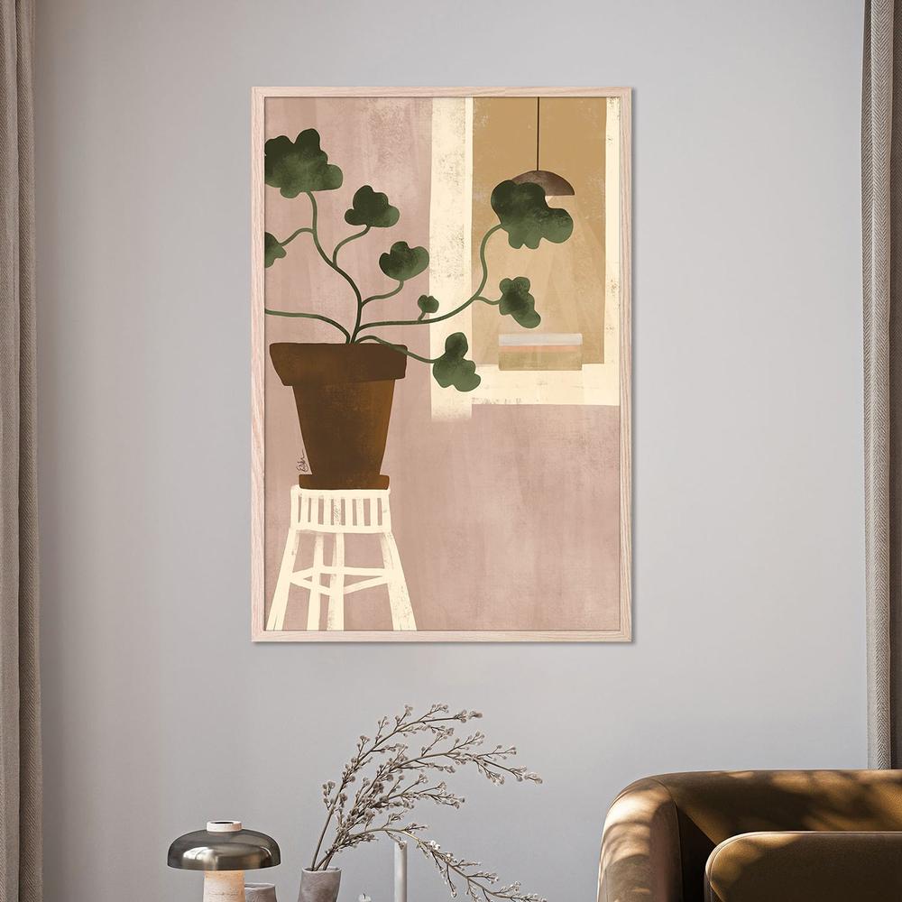 wall-art-print-canvas-poster-framed-Cozy Houseplant Window-7
