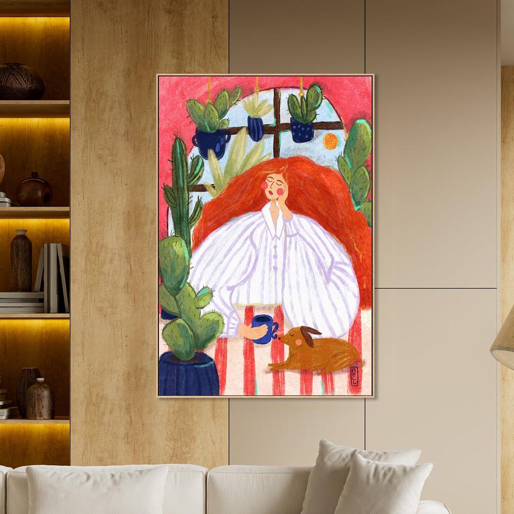 Cozy Morning Relaxation-by-Dirkie Nell-wall-art-print-canvas-poster-framed-Gioia