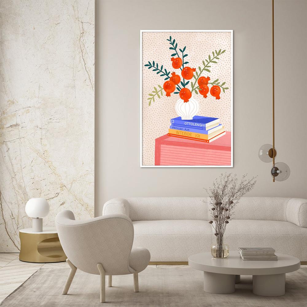 Cozy Tabletop Pomegranates-by-Bea Muller-wall-art-print-canvas-poster-framed-Gioia