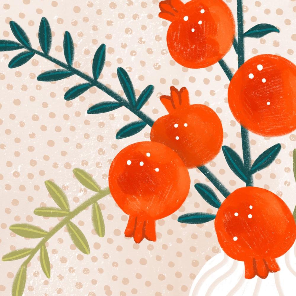 Cozy Tabletop Pomegranates-by-Bea Muller-wall-art-print-canvas-poster-framed-Gioia