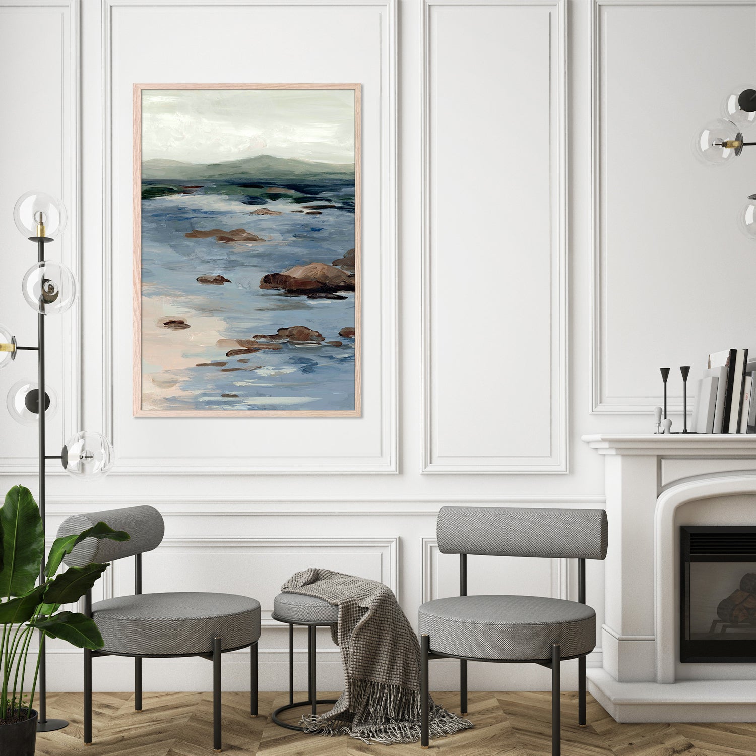 Crashing Tides, Style B-by-Jacob Q-wall-art-print-canvas-poster-framed-Gioia