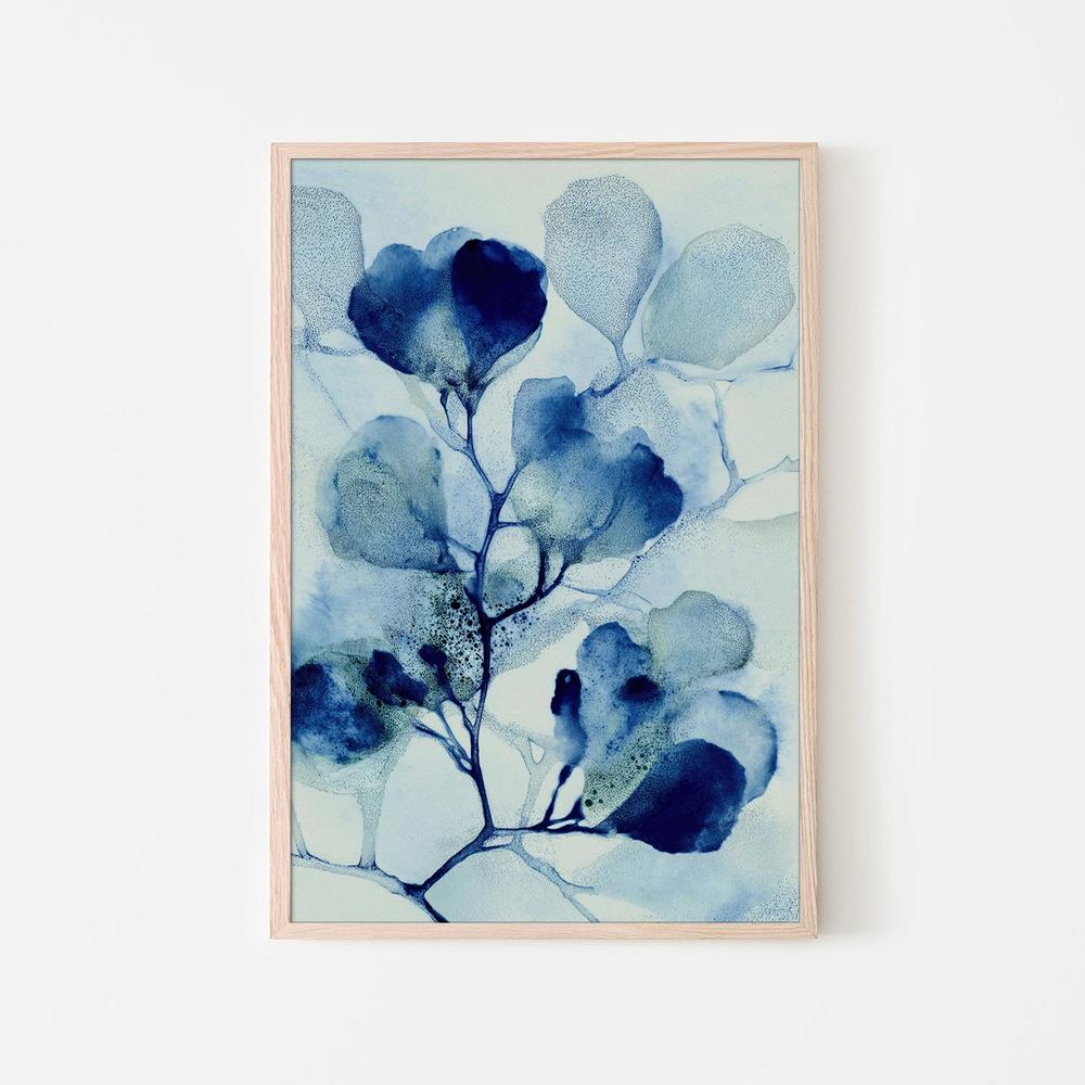 Cyanotype Cherry Branch-by-Jordão de Abreu-wall-art-print-canvas-poster-framed-Gioia
