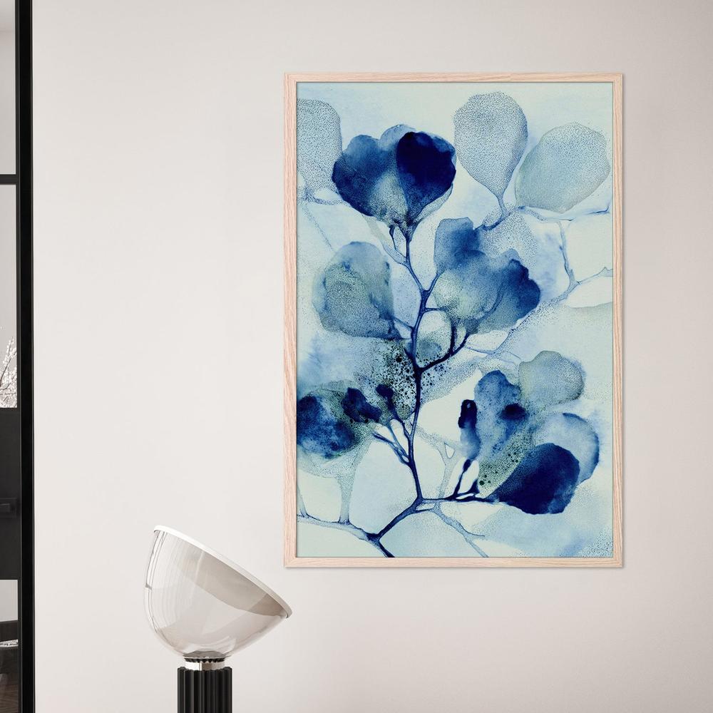 Cyanotype Cherry Branch-by-Jordão de Abreu-wall-art-print-canvas-poster-framed-Gioia