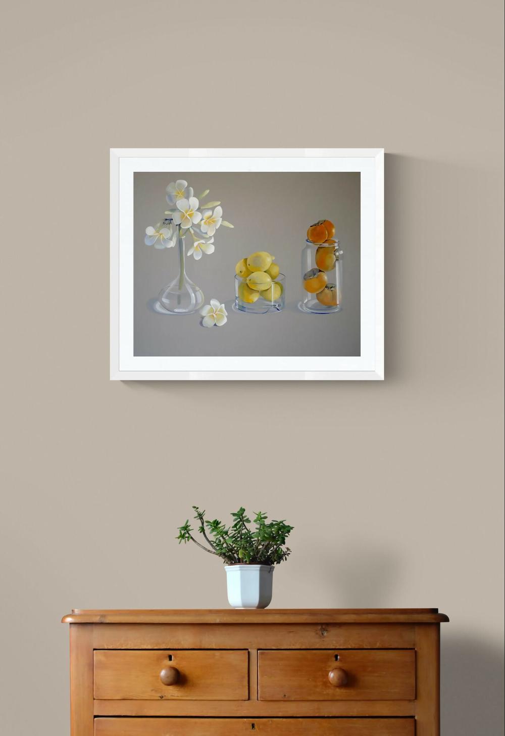 Frangipani and Persimmon