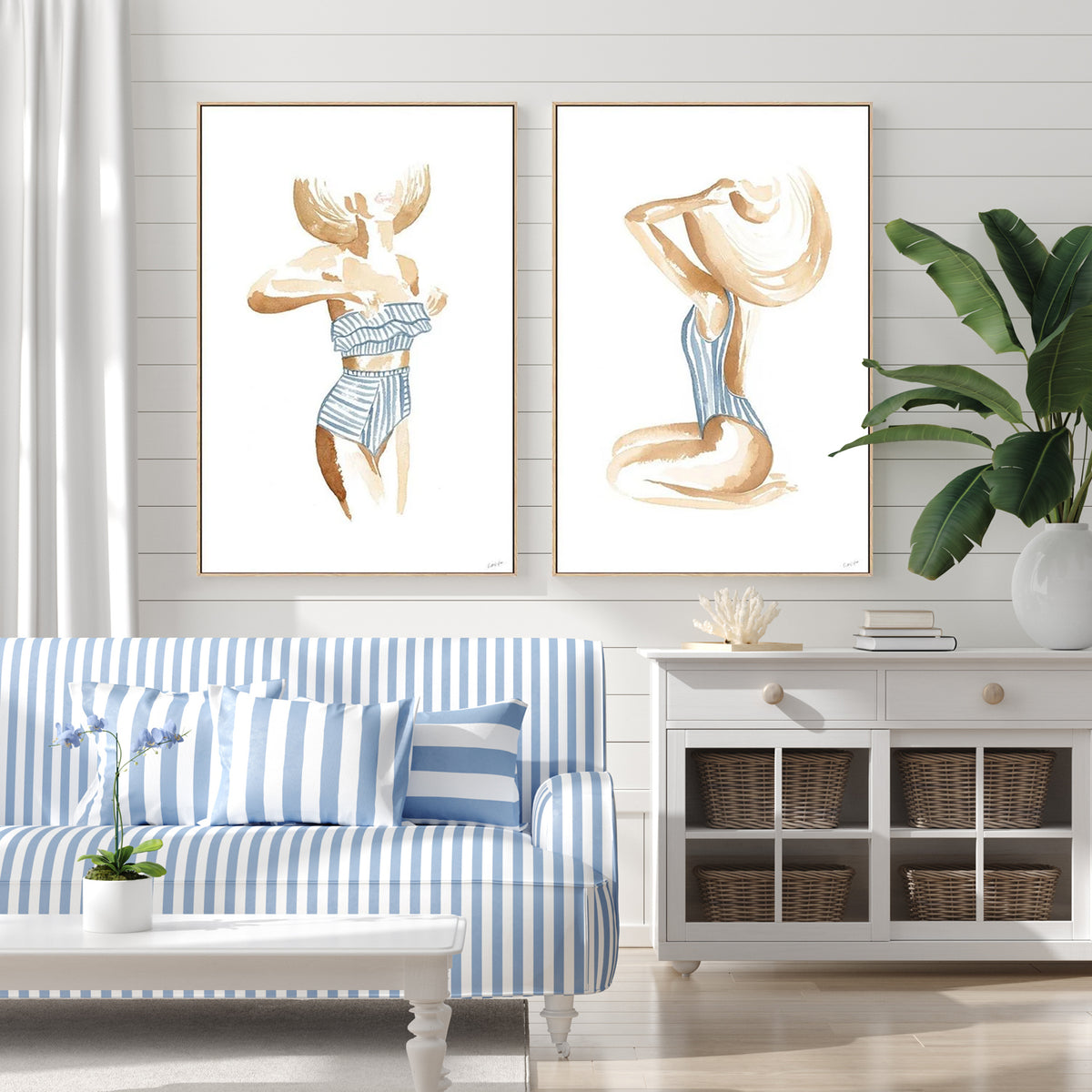 Breezy Beach Babe, Set Of 2