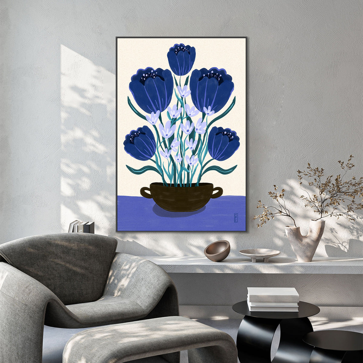 Blue Floral Arrangement
