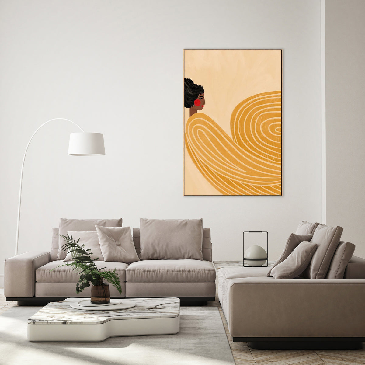 The Woman With The Yellow Stripes