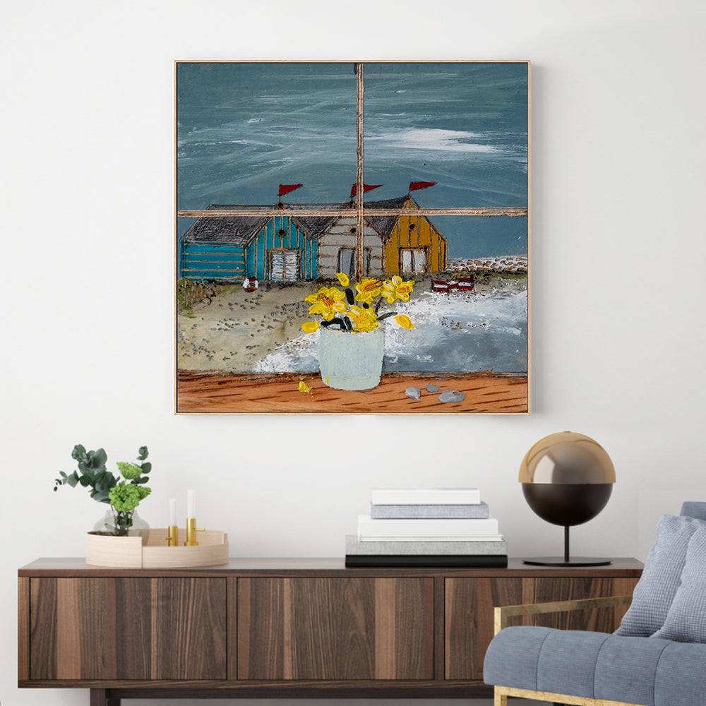The Beach Huts , By Louise O'hara