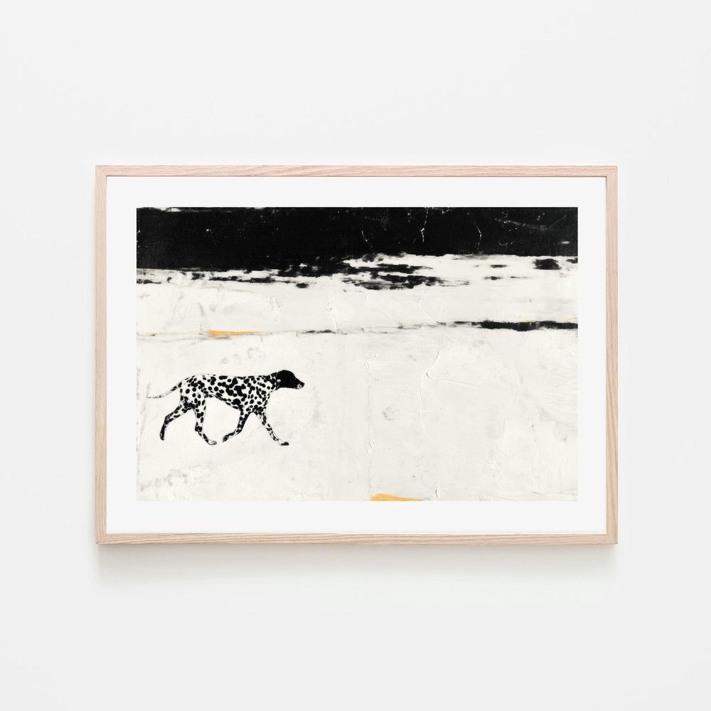Dalmatian on the Shore-by-Chromatic Storm Studio-wall-art-print-canvas-poster-framed-Gioia