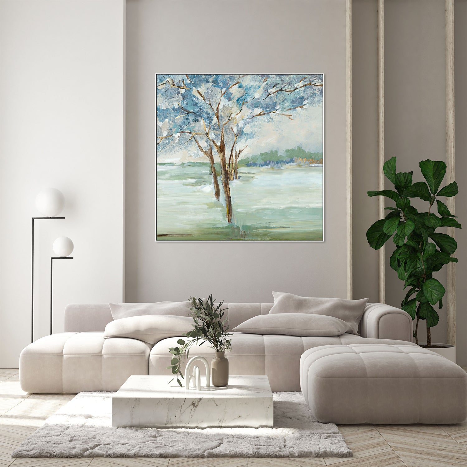 Serene Blue Scenes, Style A