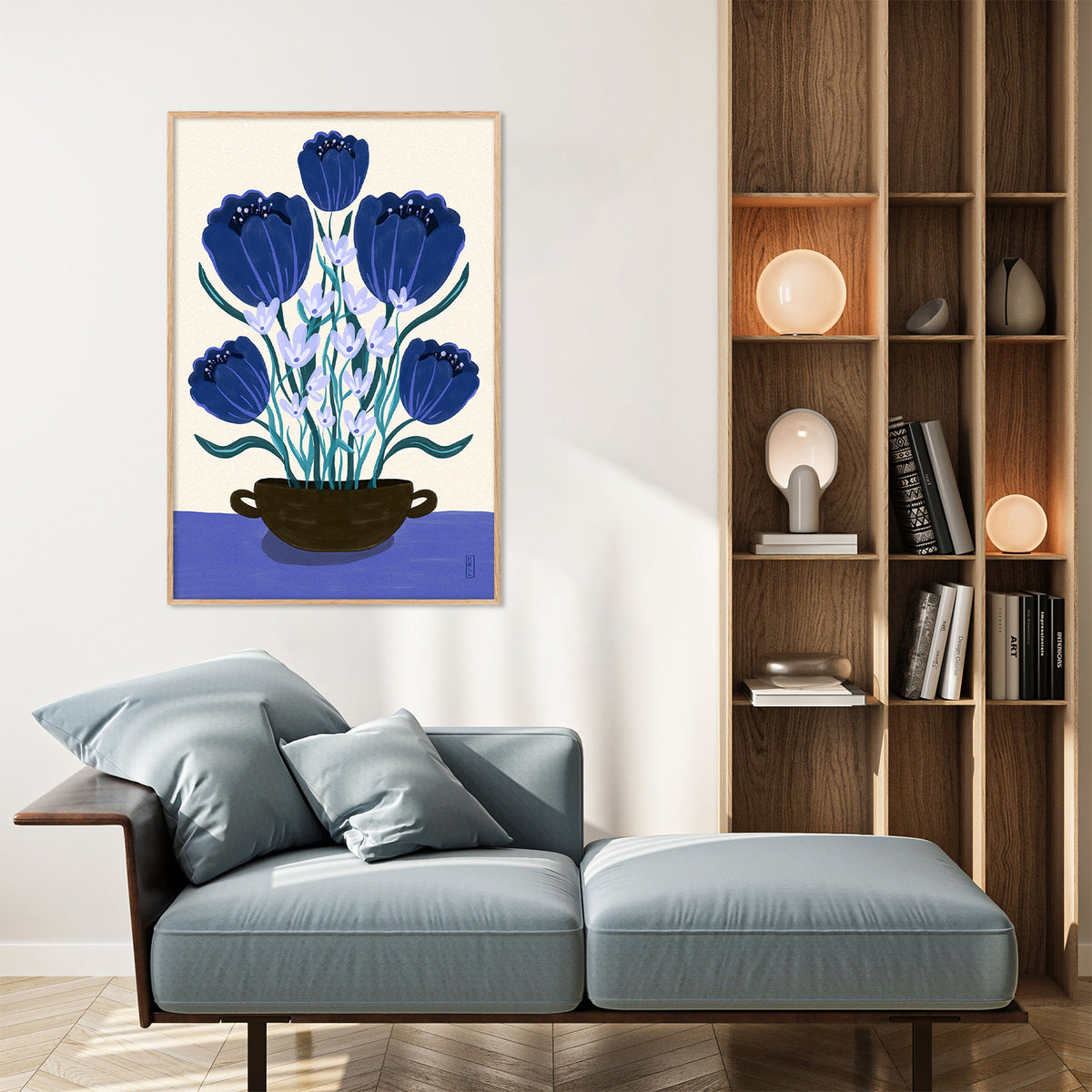 Blue Floral Arrangement