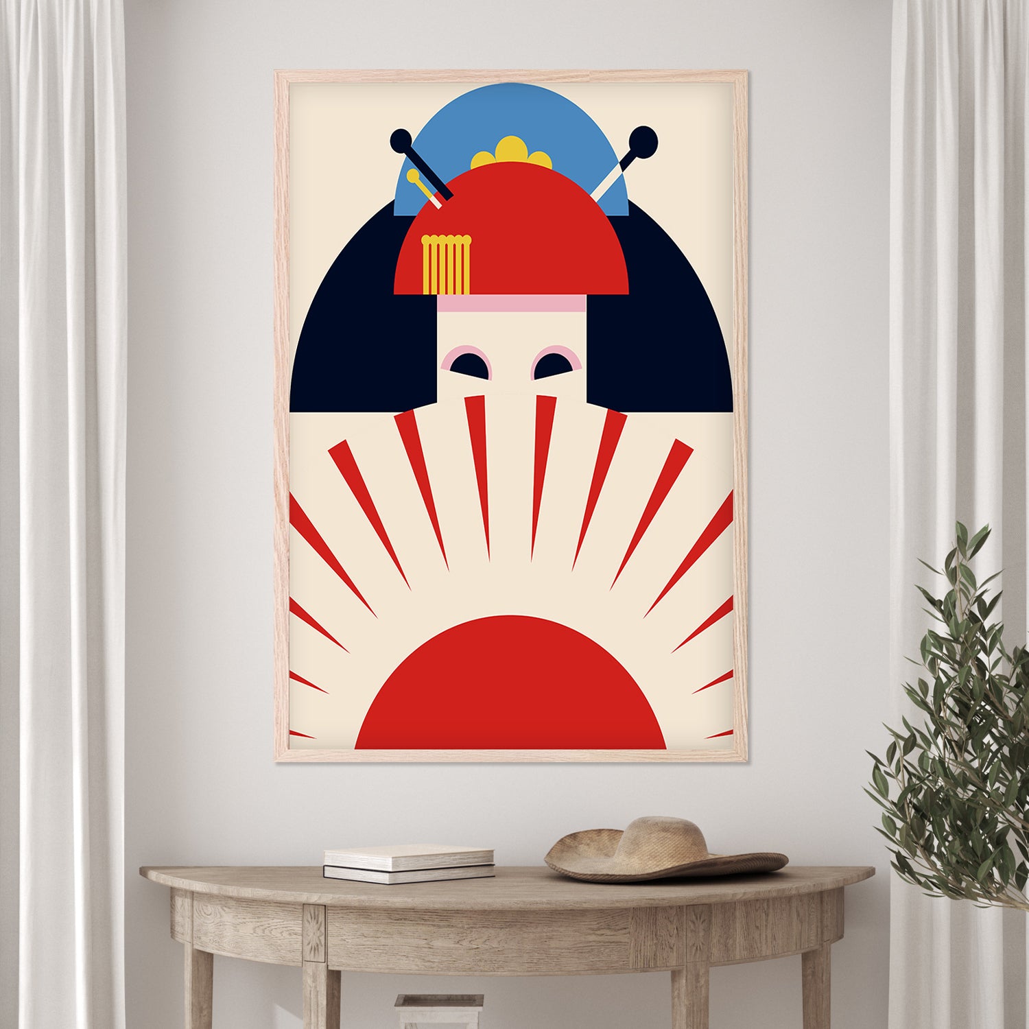 Japanese Geisha Rising Sun