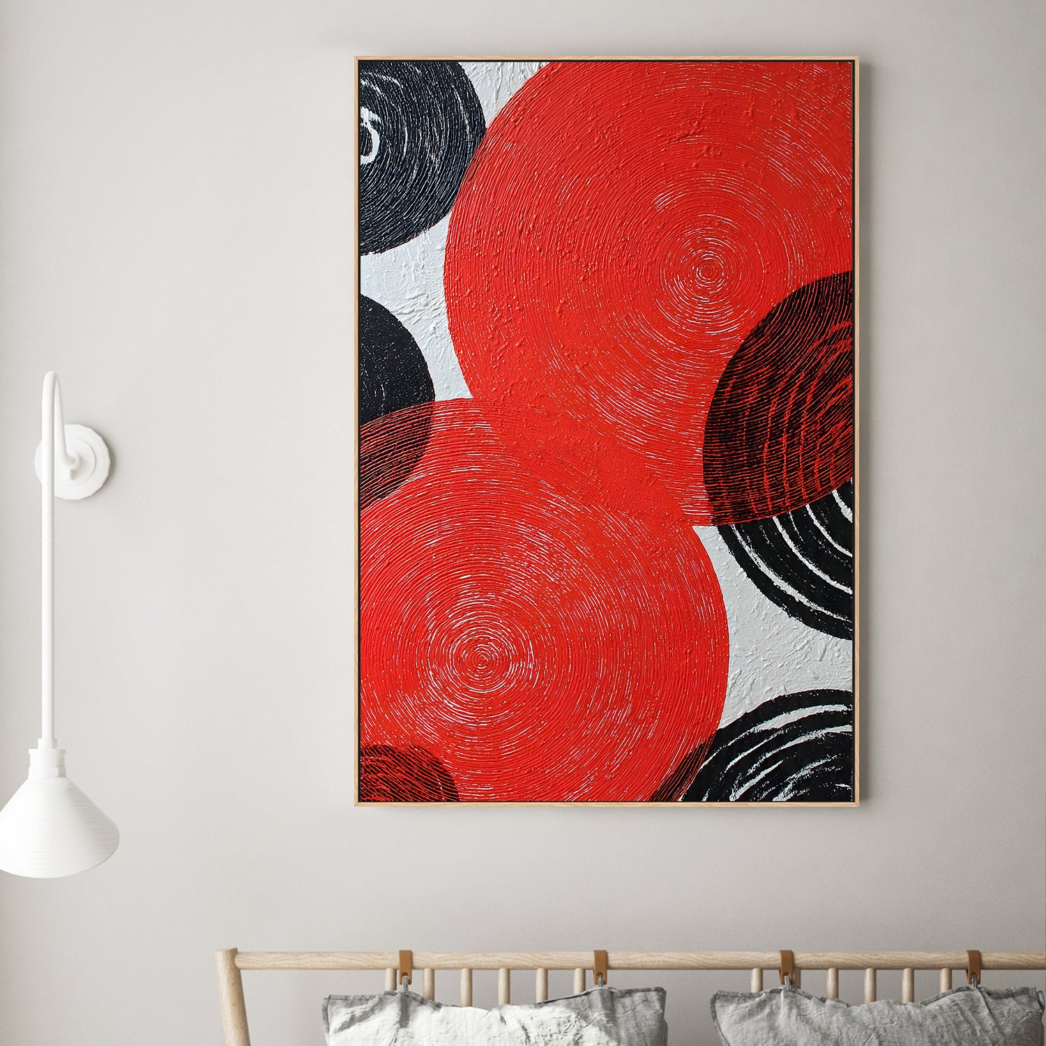 Bold Red Black Circles