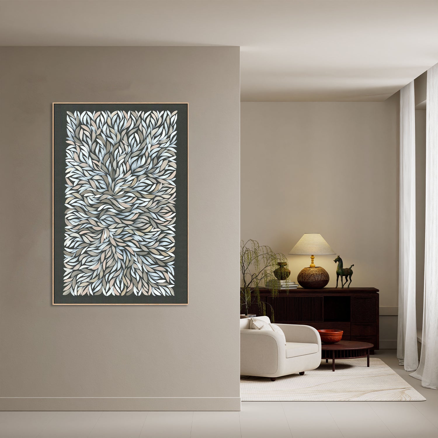 healing leaves-grey white