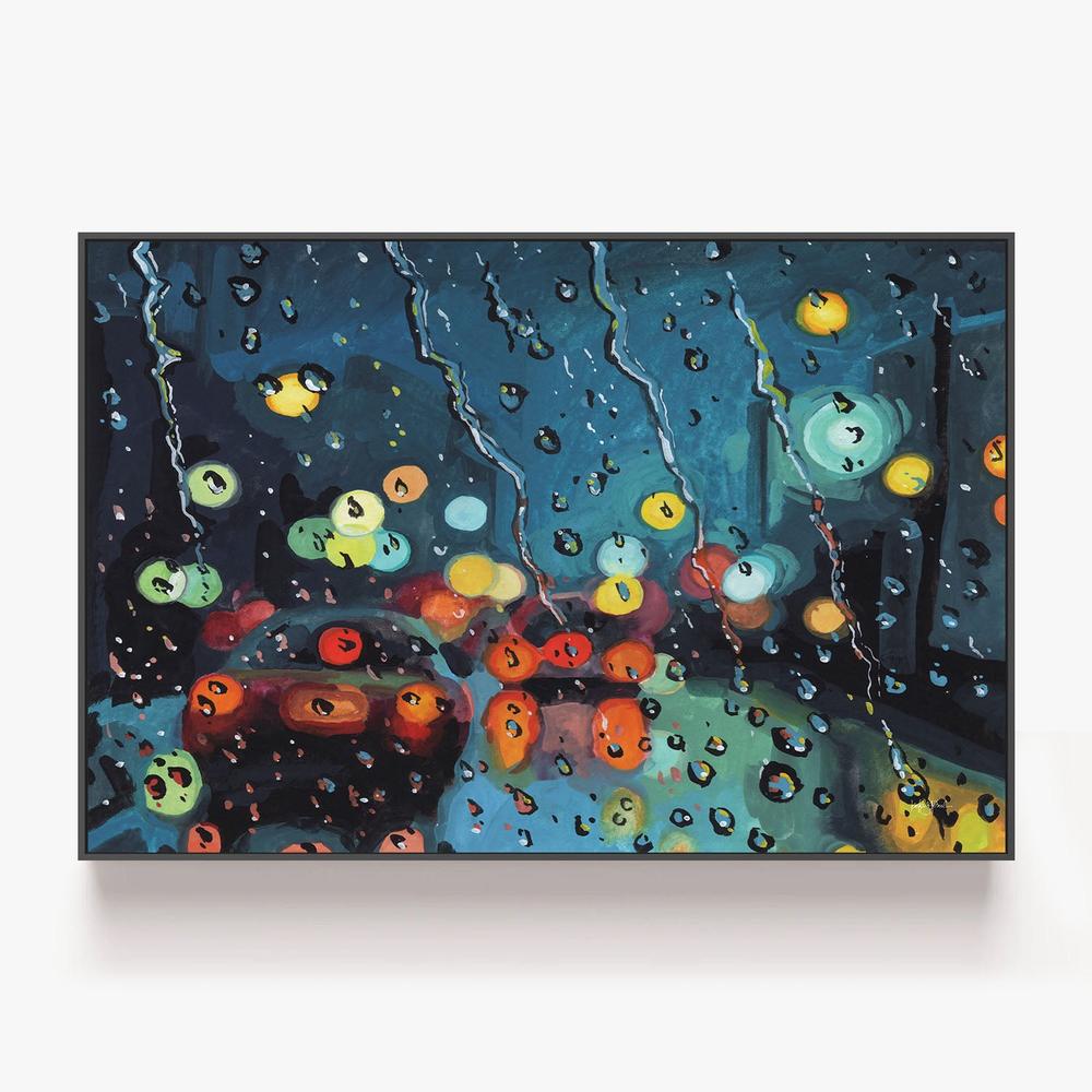 Disco Rain-by-Kate Jarvik Birch-wall-art-print-canvas-poster-framed-Gioia
