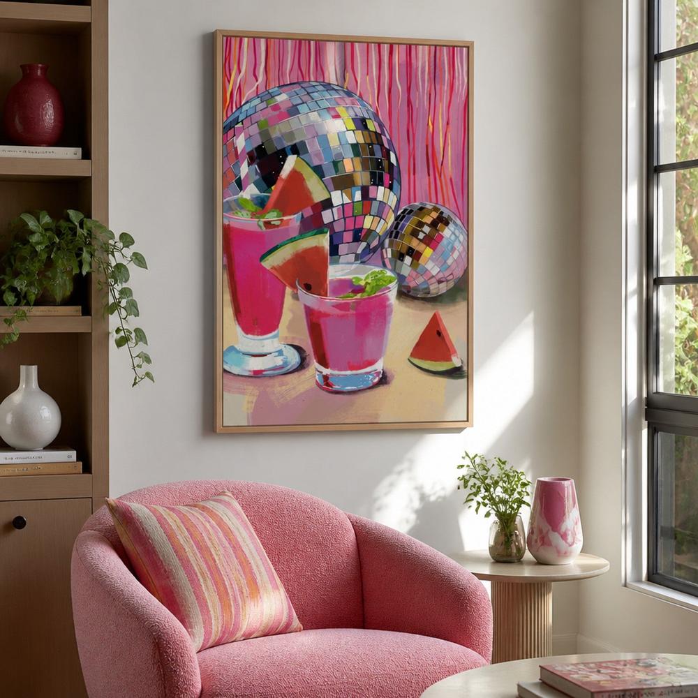 Disco Waterme-by-Zviadadze Daria-wall-art-print-canvas-poster-framed-Gioia