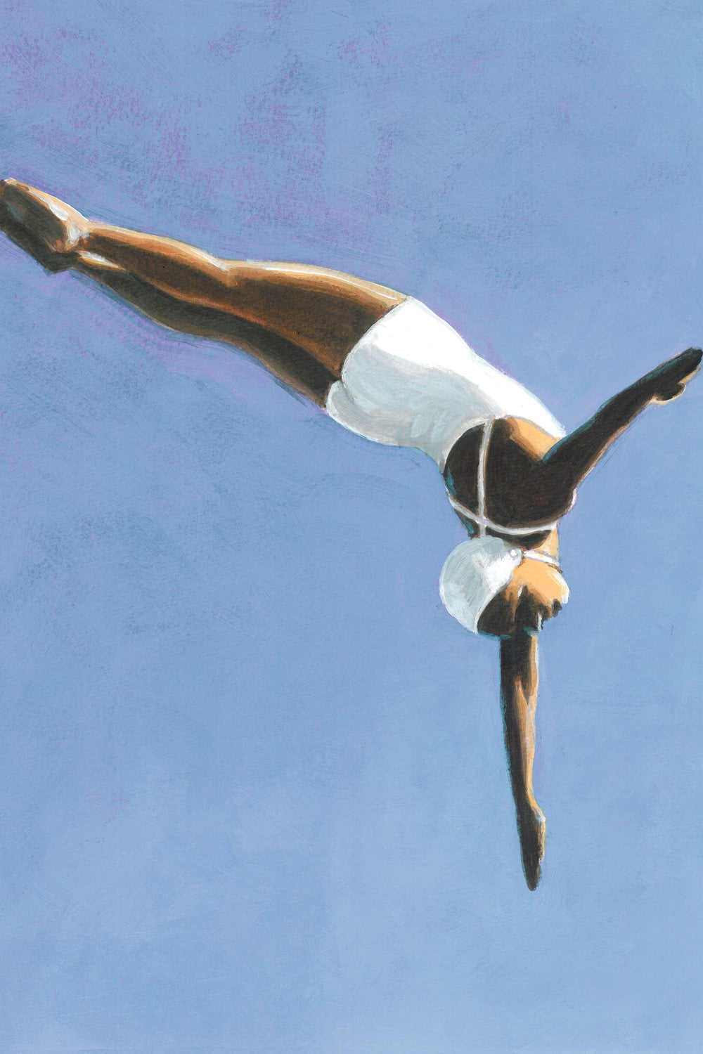 Diver in White-by-Sarah Morrissette-wall-art-print-canvas-poster-framed-Gioia