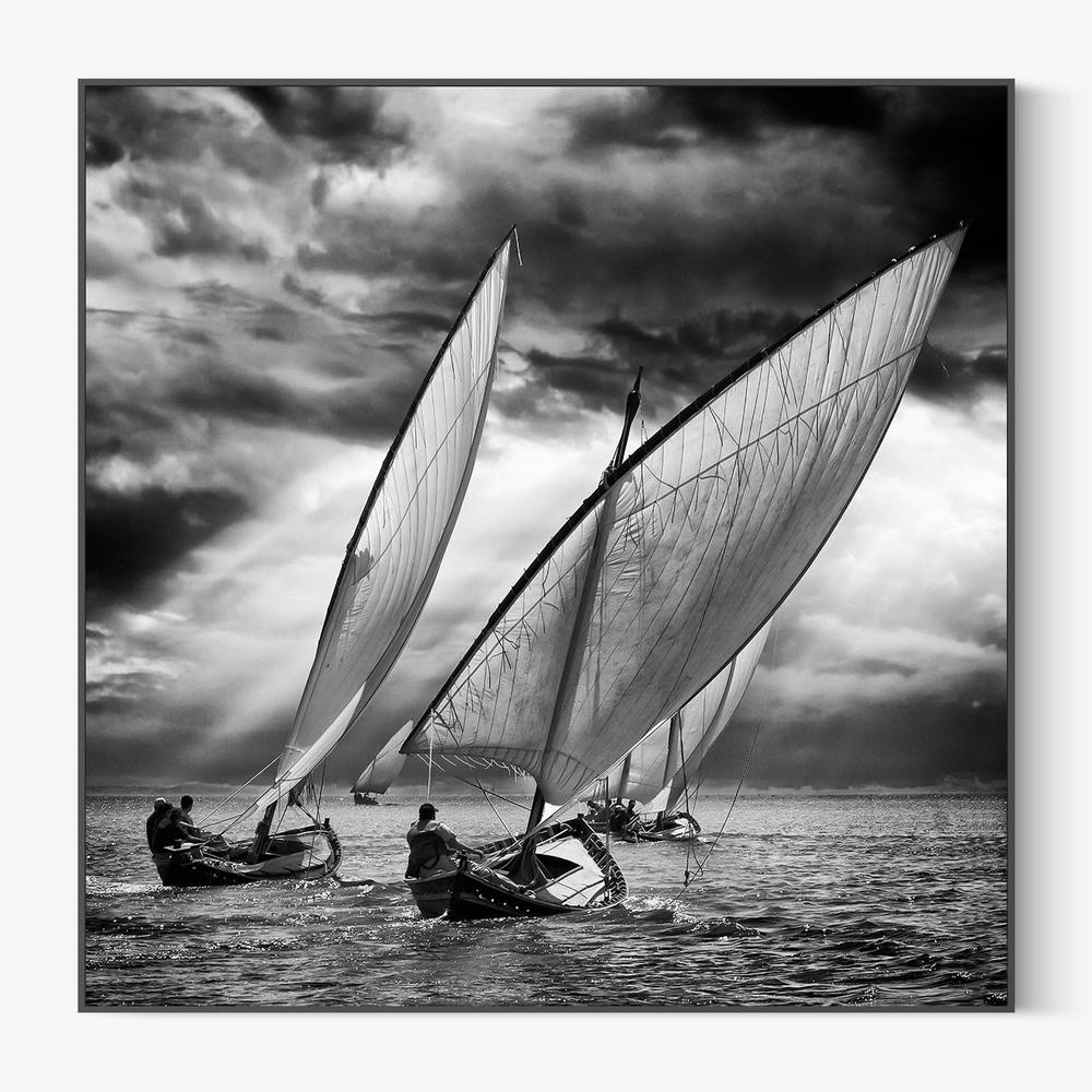 Dramatic Sailing Race-by-Angel Villalba-wall-art-print-canvas-poster-framed-Gioia