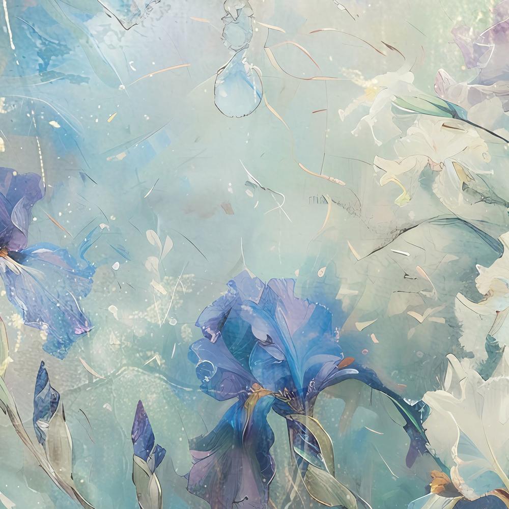 Dreamy Blue Irises-by-Rafal Kulik-wall-art-print-canvas-poster-framed-Gioia