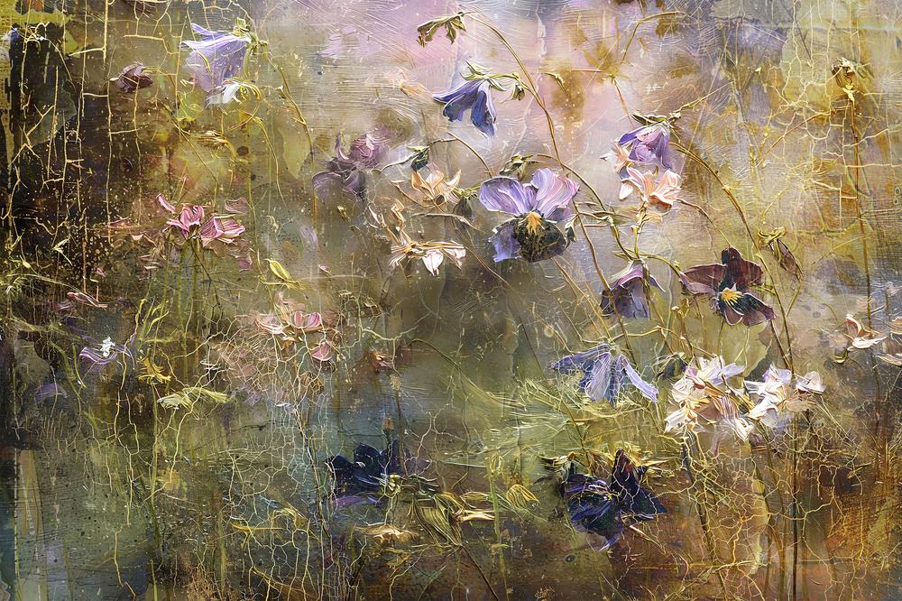 Dreamy Floral Texture-by-Rafal Kulik-wall-art-print-canvas-poster-framed-Gioia