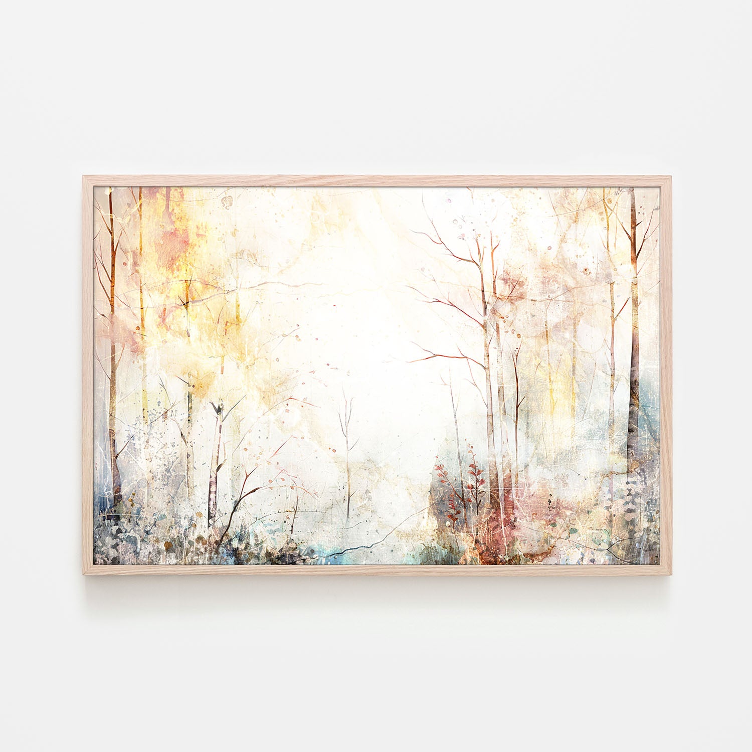 Dreamy Golden Forest-by-Rafal Kulik-wall-art-print-canvas-poster-framed-Gioia