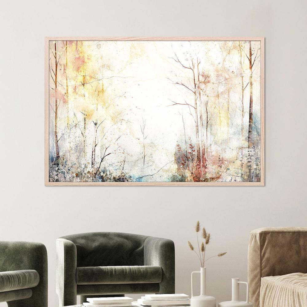 Dreamy Golden Forest-by-Rafal Kulik-wall-art-print-canvas-poster-framed-Gioia