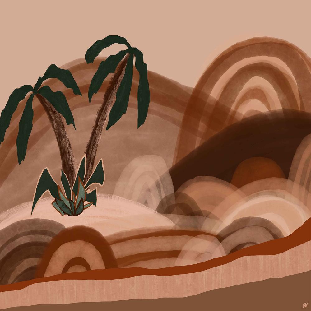 Dreamy Hills-by-Carrie Welsh-wall-art-print-canvas-poster-framed-Gioia