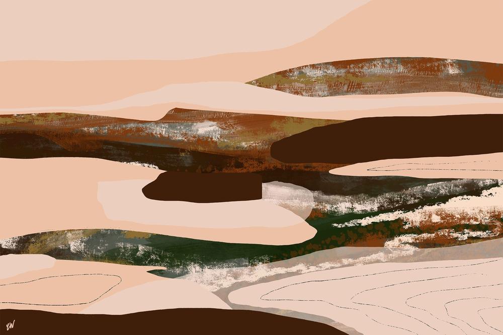 Dune-by-Carrie Welsh-wall-art-print-canvas-poster-framed-Gioia